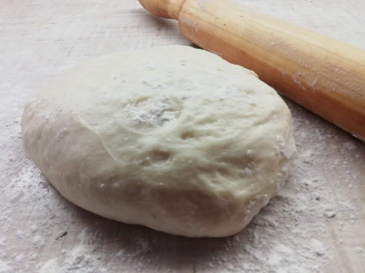 Dough and rolling pin