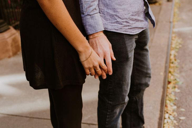 Couple, hands