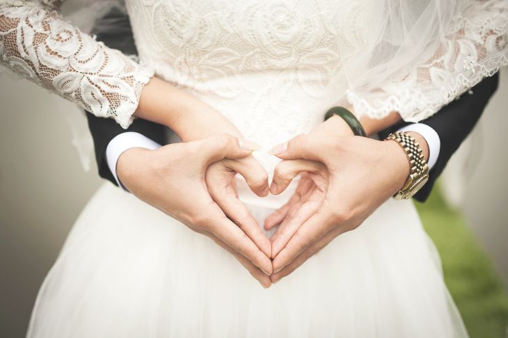 Wedding, hands