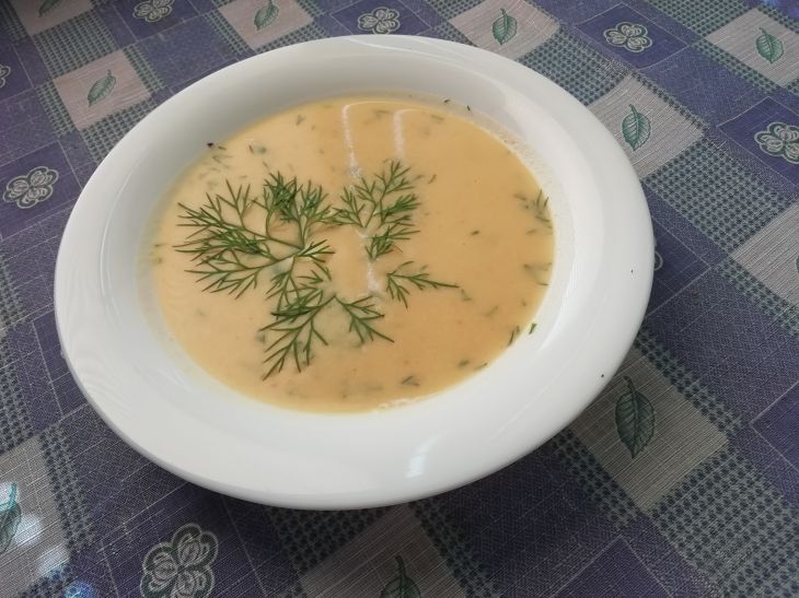 A bowl of soup