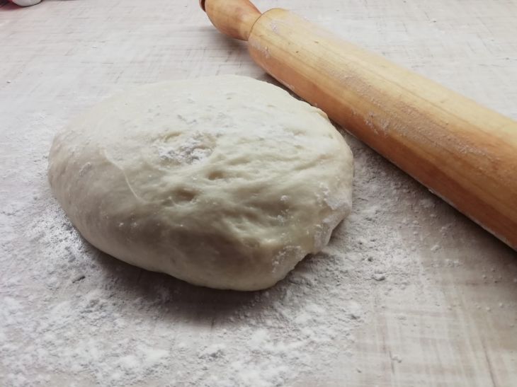 Dough and rolling pin