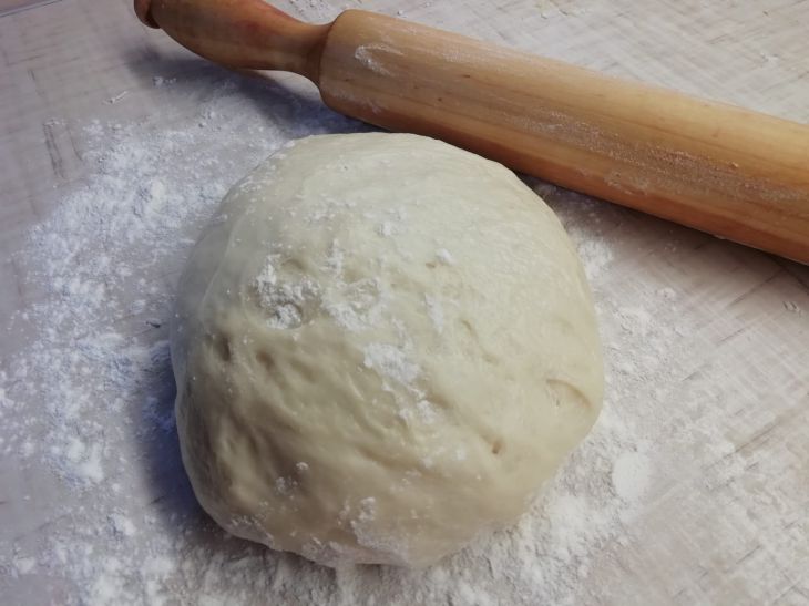 Dough and rolling pin