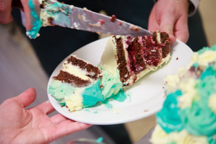 Gâteau sur une assiette