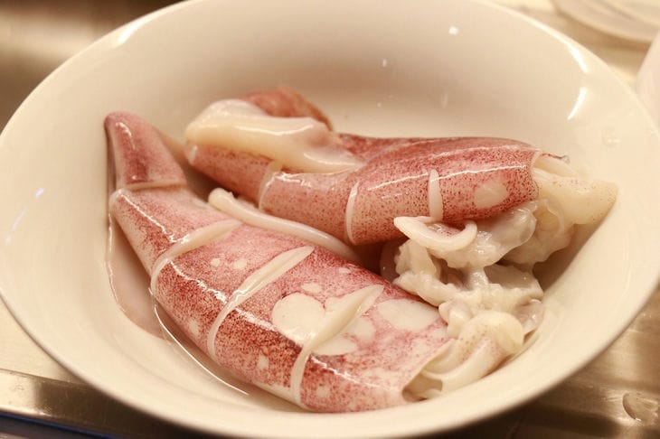 Squid on a plate