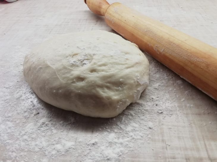 Dough and rolling pin