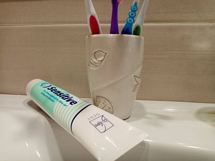 Toothpaste and brushes