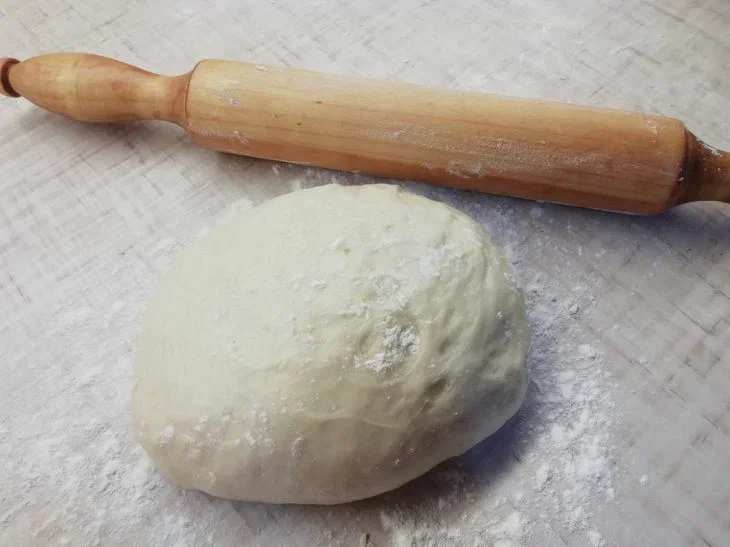 Dough and rolling pin