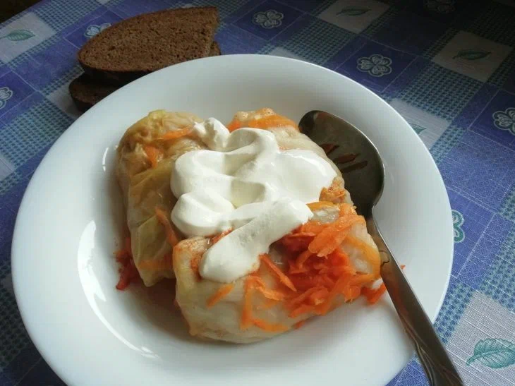 Rollitos de col rellenos