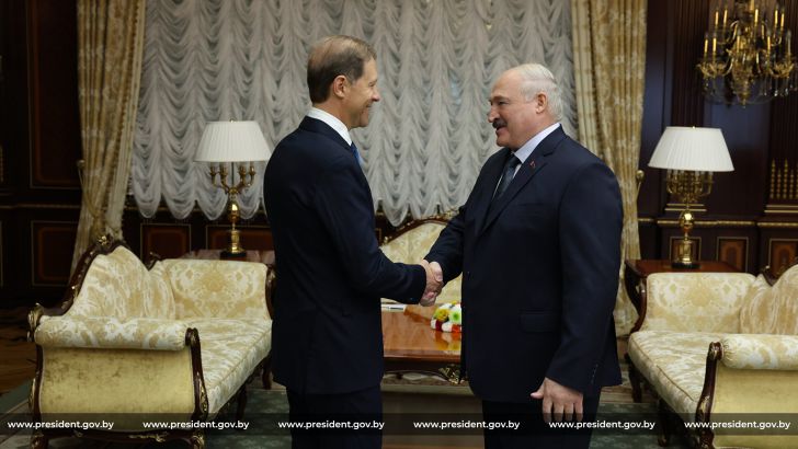 Manturov and Lukashenko