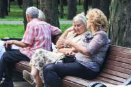 People on the bench