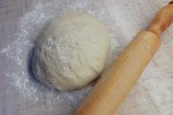 Dough and rolling pin