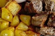 Potatoes and meat