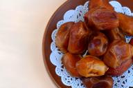 Dates on a plate