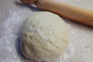 Dough and rolling pin