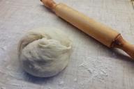 Dough and rolling pin