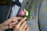 Hands, flowers